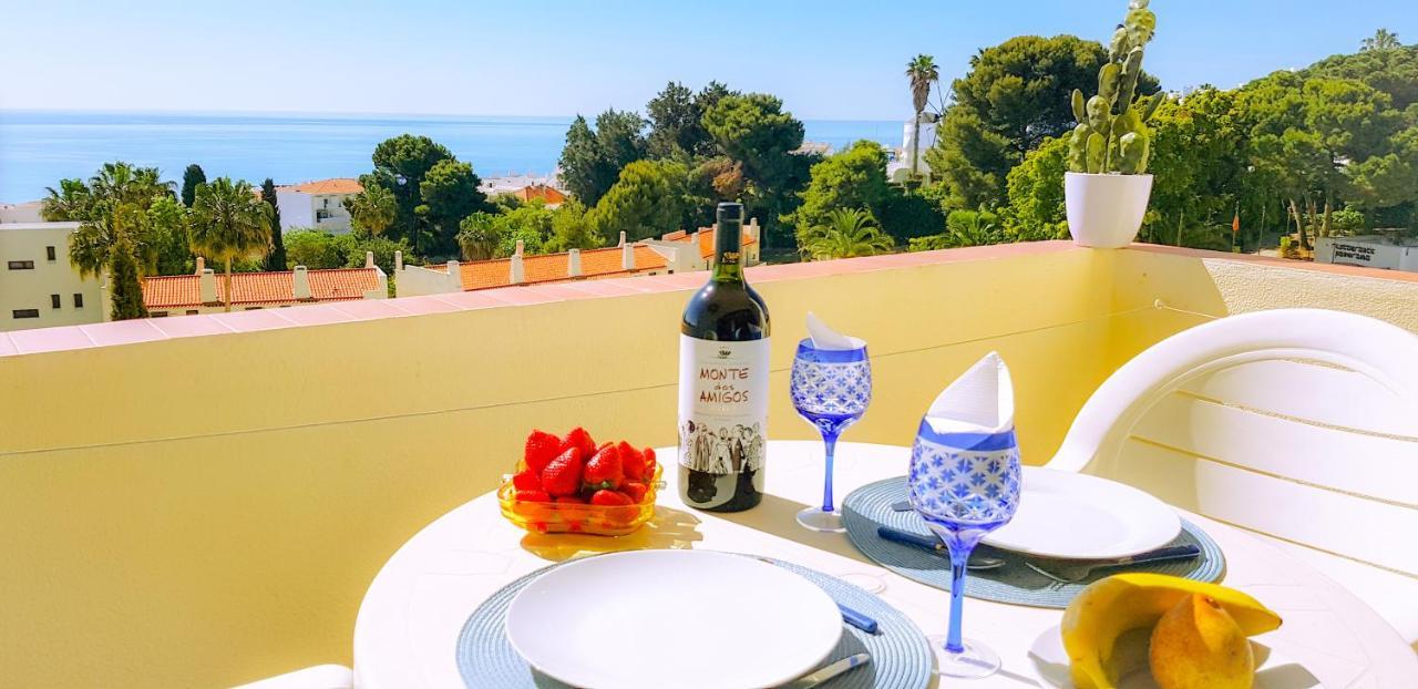 Ocean View - Fantastico Studio Em Albufeira Exteriör bild